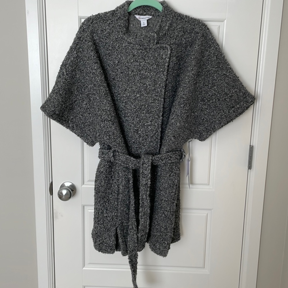 Liz Claiborne Belted Lightweight Car Coat - Picture 3 of 14